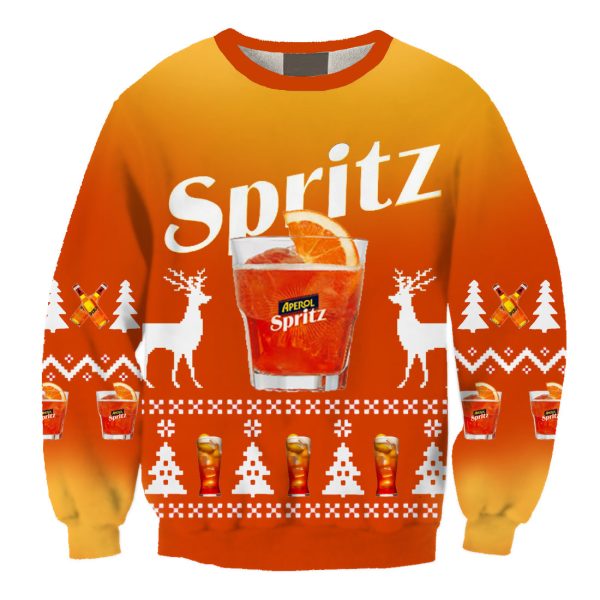 Unisex Aperol Spritz Ugly Christmas Sweater / [blueesa] /