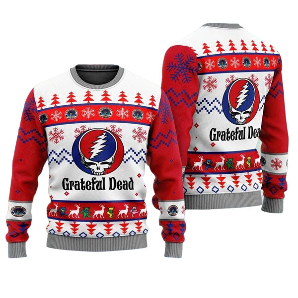 Grateful Dead Rock Band Ugly Fleece Ugly Christmas Sweatshirt / [blueesa] /