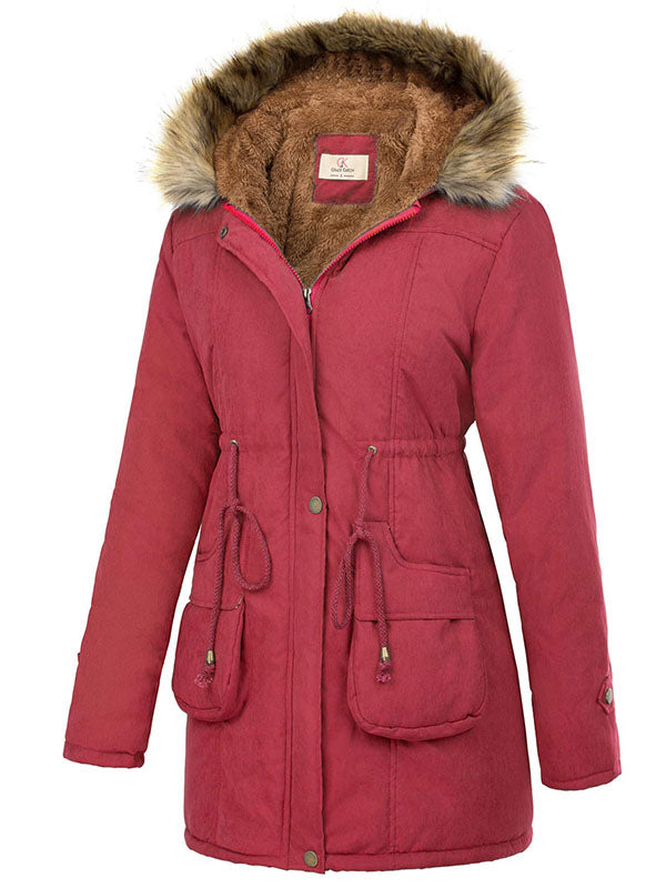 Women's hooded warm winter jacket